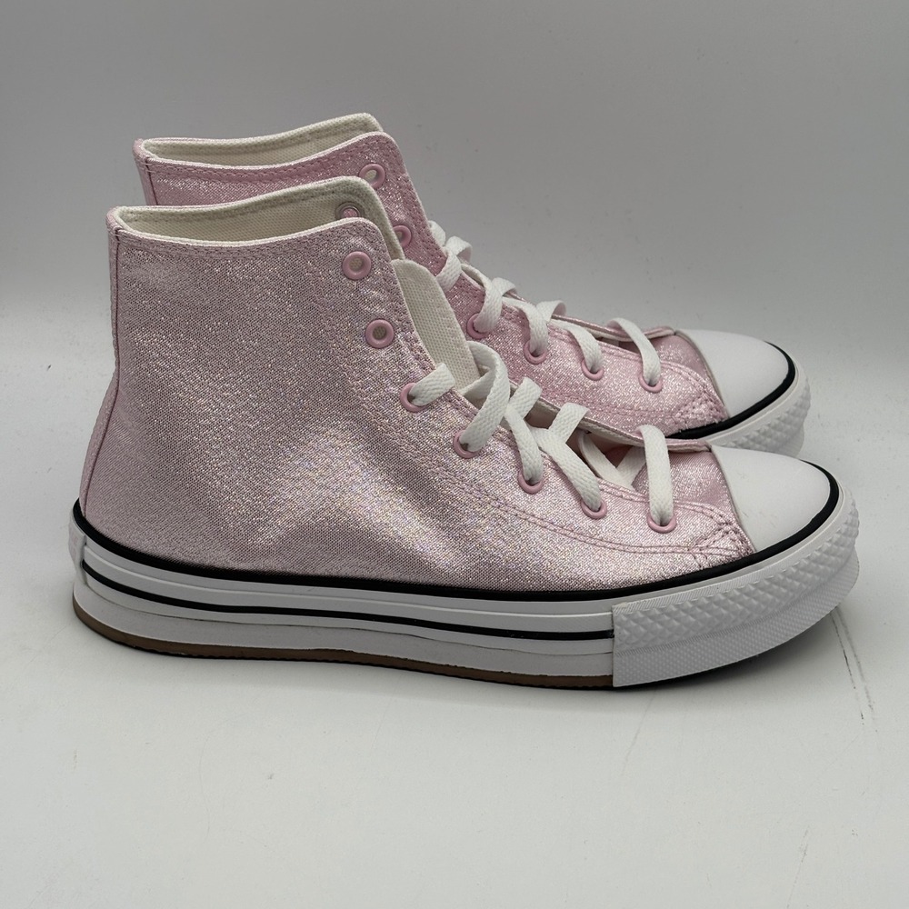 Converse CTAS EVA Lift Hi Shoes Kids Size 7 Pink White Platform A17127F